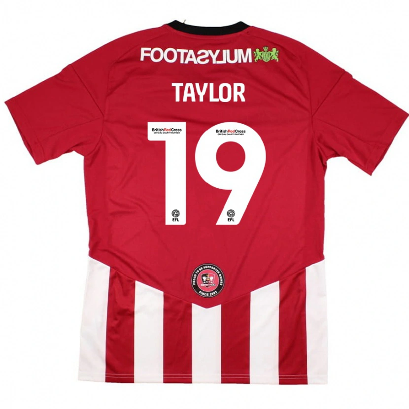 DanxenレディースMollie Taylor#19赤 白ホームシャツ2024/25ジャージーユニフォーム