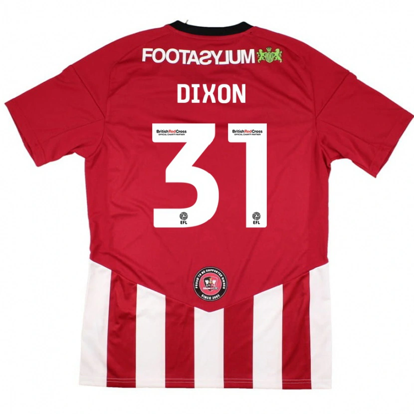 DanxenレディースEllen Dixon#31赤 白ホームシャツ2024/25ジャージーユニフォーム