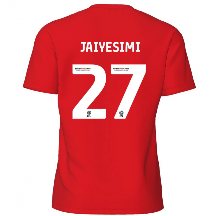 DanxenレディースDiallang Jaiyesimi#27赤ホームシャツ2024/25ジャージーユニフォーム