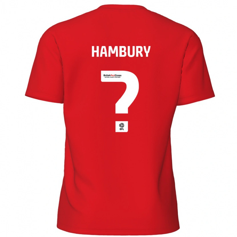 DanxenレディースZack Hambury#0赤ホームシャツ2024/25ジャージーユニフォーム