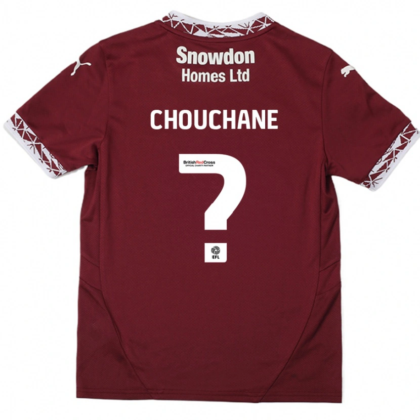 DanxenレディースSamy Chouchane#0ブルゴーニュホームシャツ2024/25ジャージーユニフォーム