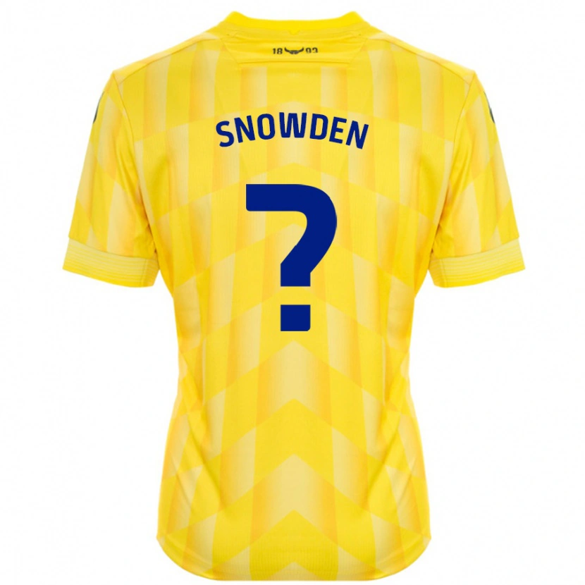 DanxenレディースLeo Snowden#0黄ホームシャツ2024/25ジャージーユニフォーム