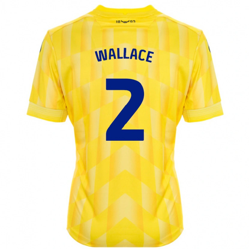 DanxenレディースEmily Wallace#2黄ホームシャツ2024/25ジャージーユニフォーム