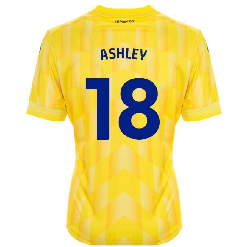 DanxenレディースAlex Ashley#18黄ホームシャツ2024/25ジャージーユニフォーム