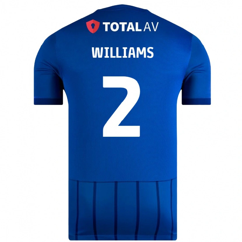 DanxenレディースJordan Williams#2青ホームシャツ2024/25ジャージーユニフォーム