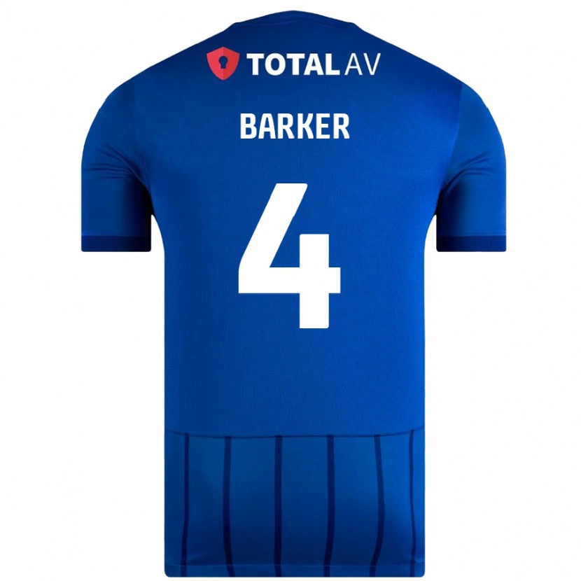 DanxenレディースSophie Barker#4青ホームシャツ2024/25ジャージーユニフォーム