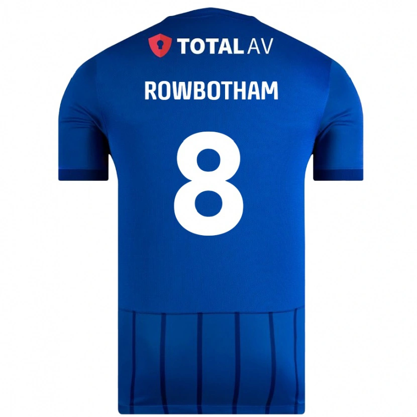 DanxenレディースAva Rowbotham#8青ホームシャツ2024/25ジャージーユニフォーム