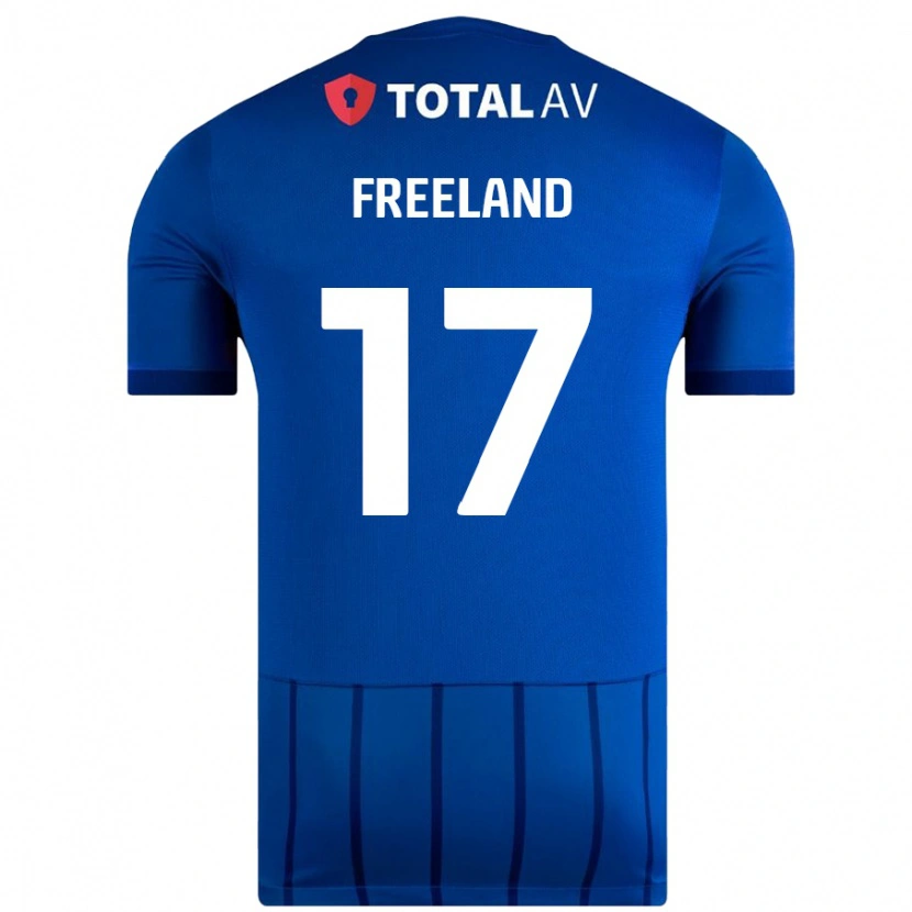 DanxenレディースGeorgie Freeland#17青ホームシャツ2024/25ジャージーユニフォーム