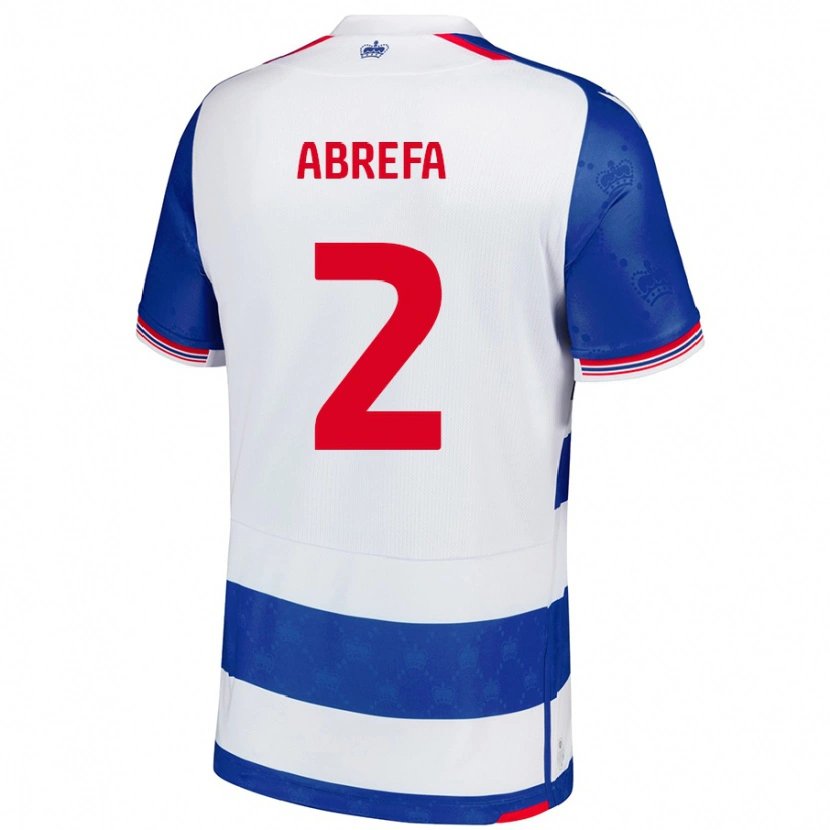 DanxenレディースKelvin Abrefa#2ブルーホワイトホームシャツ2024/25ジャージーユニフォーム