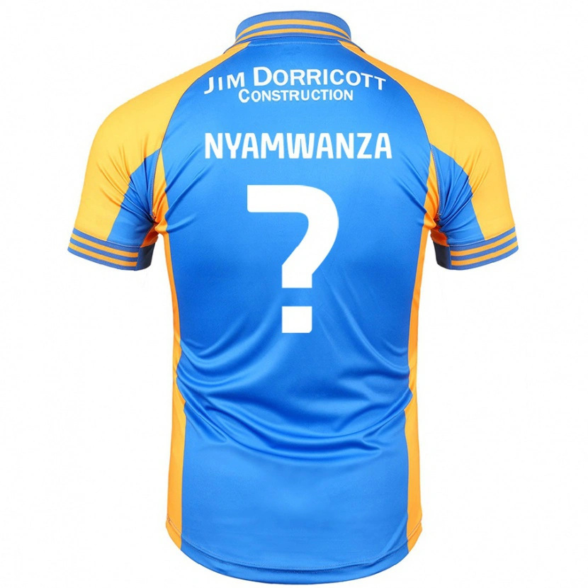 DanxenレディースSimba Nyamwanza#0ブルーアンバーホームシャツ2024/25ジャージーユニフォーム