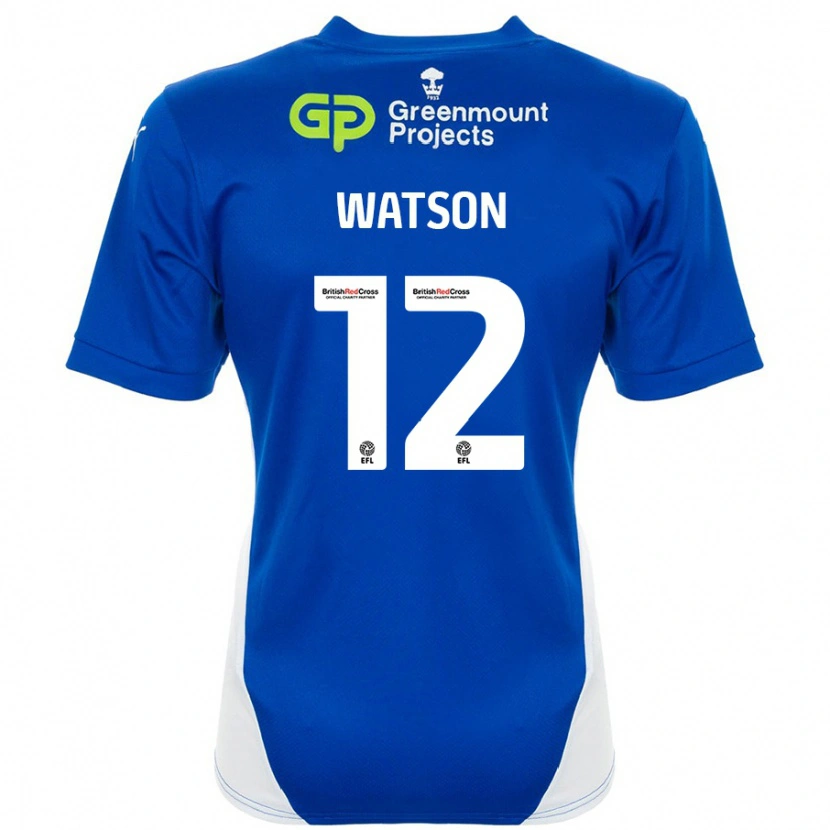 DanxenレディースTom Watson#12ブルーホワイトホームシャツ2024/25ジャージーユニフォーム