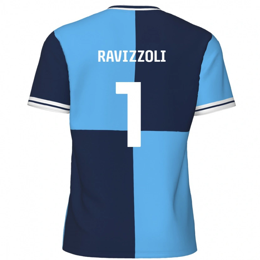 DanxenレディースFranco Ravizzoli#1スカイブルー ダークブルーホームシャツ2024/25ジャージーユニフォーム