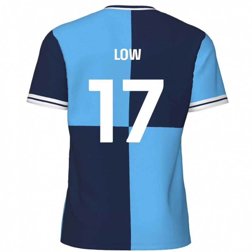 DanxenレディースJoe Low#17スカイブルー ダークブルーホームシャツ2024/25ジャージーユニフォーム