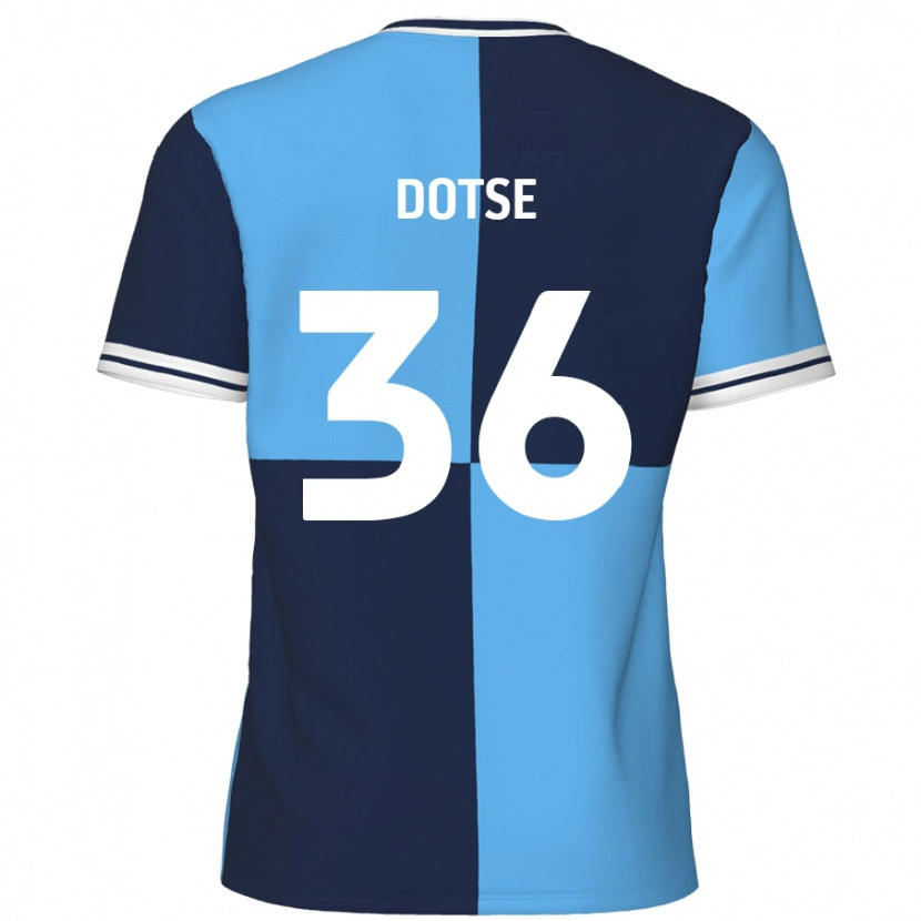 DanxenレディースJahiem Dotse#36スカイブルー ダークブルーホームシャツ2024/25ジャージーユニフォーム