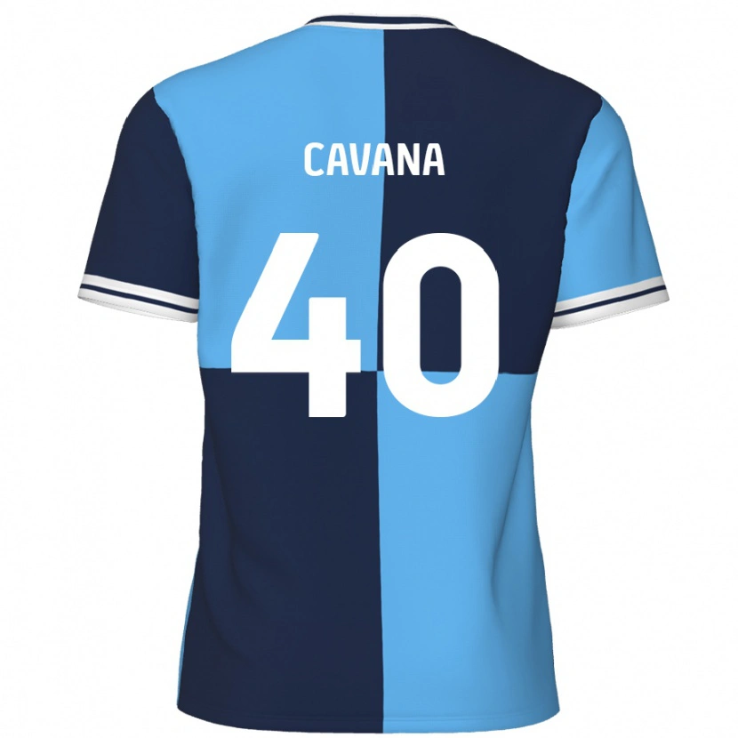 DanxenレディースMax Cavana#40スカイブルー ダークブルーホームシャツ2024/25ジャージーユニフォーム