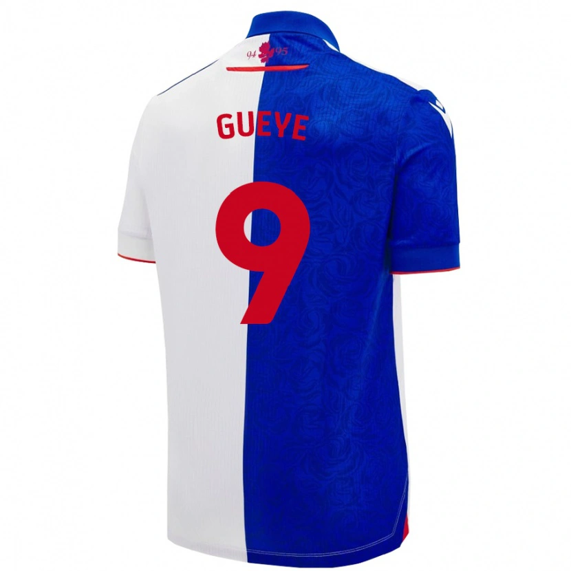 DanxenレディースMakhtar Gueye#9スカイブルー ホワイトホームシャツ2024/25ジャージーユニフォーム