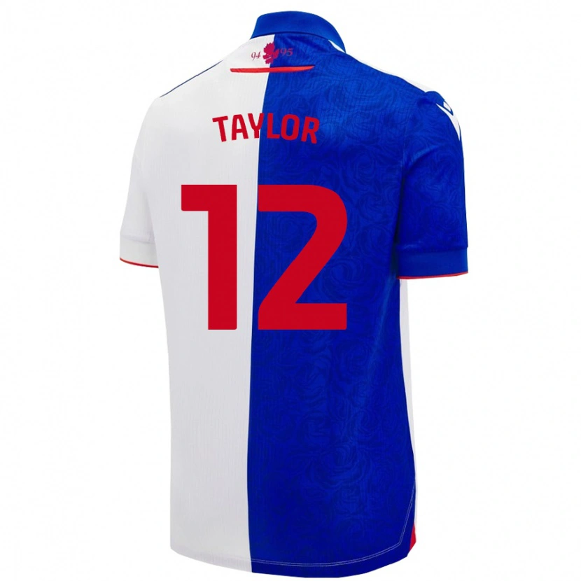 DanxenレディースEmma Taylor#12スカイブルー ホワイトホームシャツ2024/25ジャージーユニフォーム