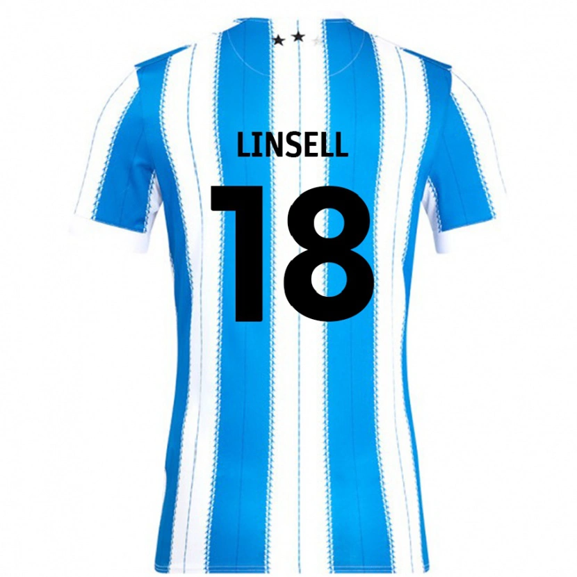 DanxenレディースAlice Linsell#18ブルーホワイトホームシャツ2024/25ジャージーユニフォーム