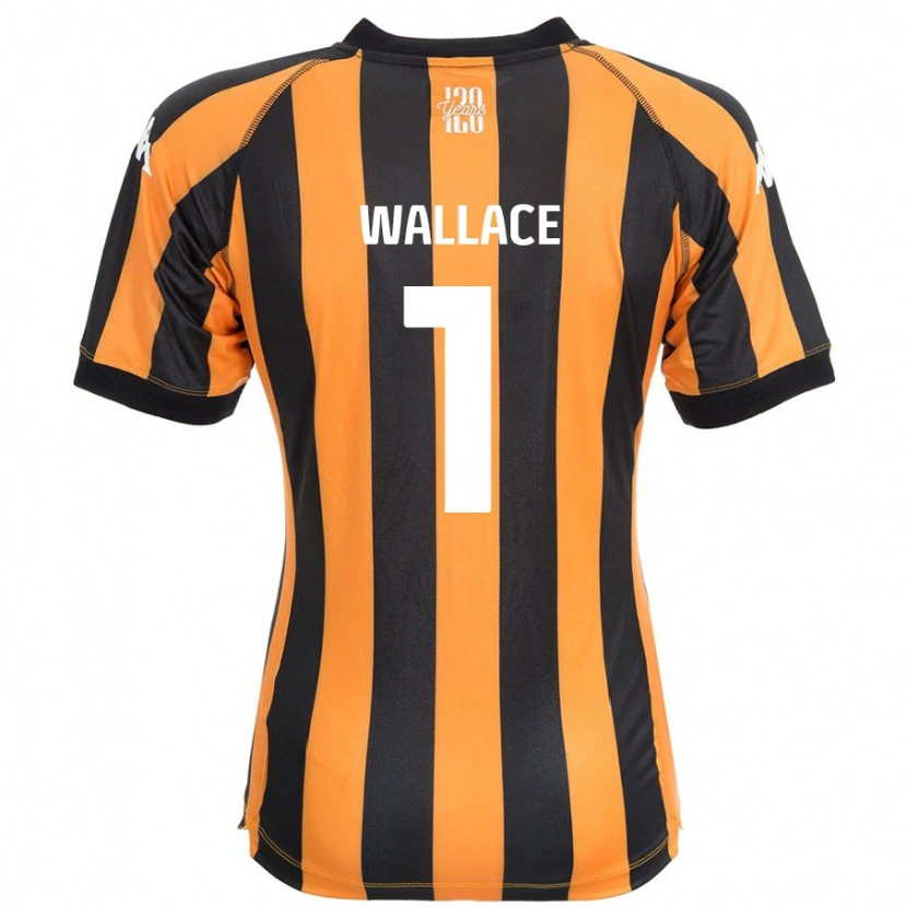 DanxenレディースAbbi Wallace#1ブラックアンバーホームシャツ2024/25ジャージーユニフォーム