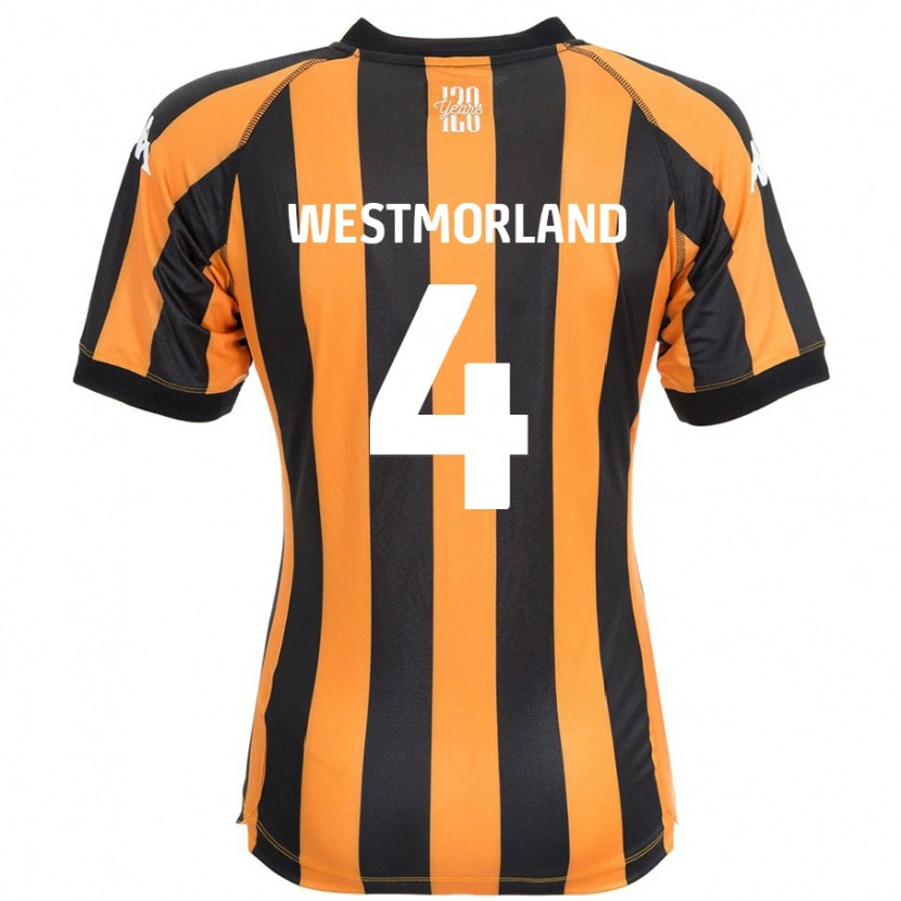 DanxenレディースEmma Westmorland#4ブラックアンバーホームシャツ2024/25ジャージーユニフォーム