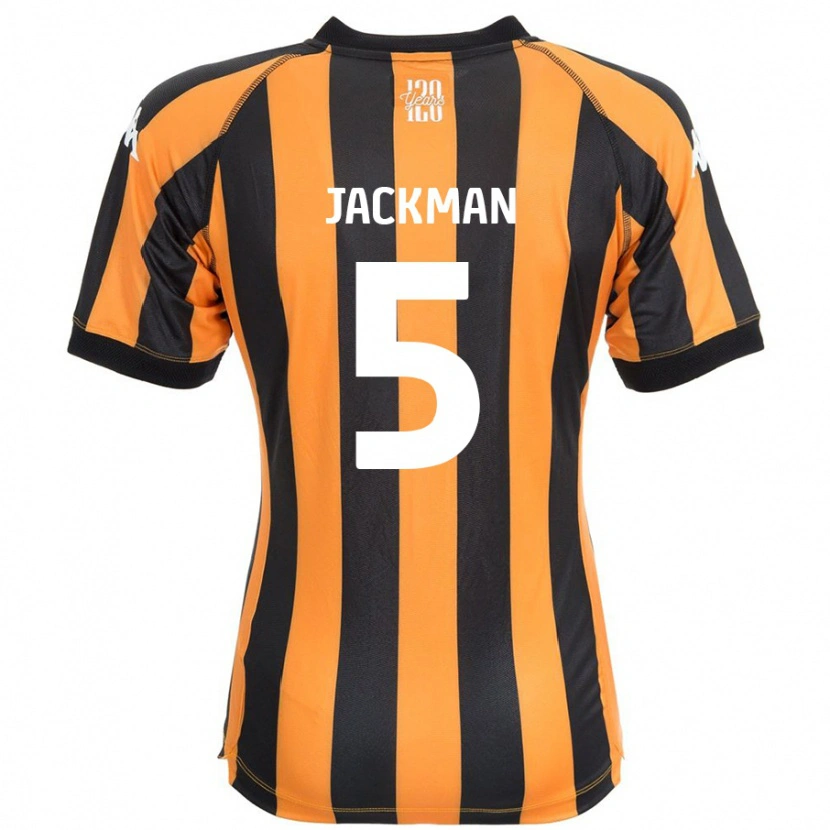 DanxenレディースEllice Jackman#5ブラックアンバーホームシャツ2024/25ジャージーユニフォーム