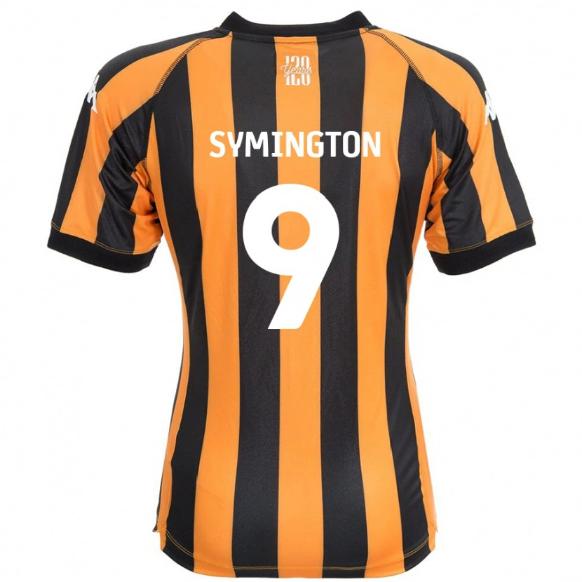 DanxenレディースJo Symington#9ブラックアンバーホームシャツ2024/25ジャージーユニフォーム