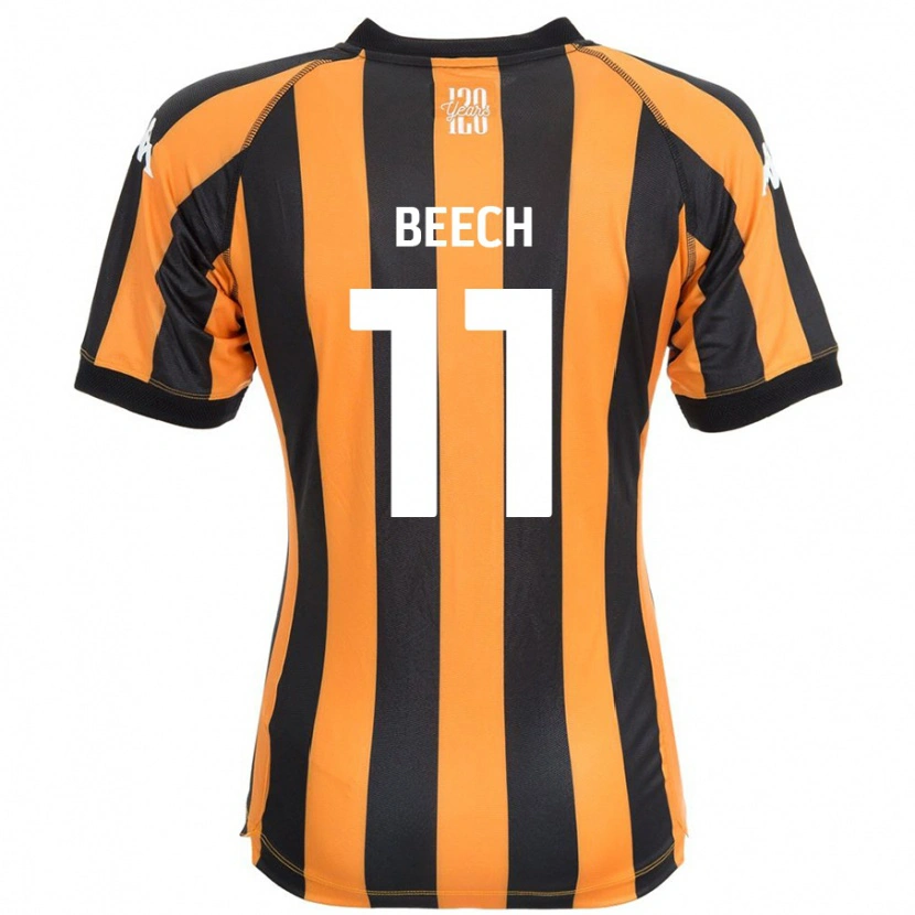 DanxenレディースRebecca Beech#11ブラックアンバーホームシャツ2024/25ジャージーユニフォーム