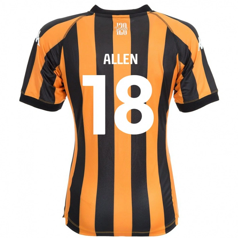 DanxenレディースAaliyah Allen#18ブラックアンバーホームシャツ2024/25ジャージーユニフォーム