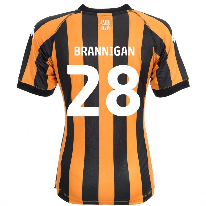 DanxenレディースAoife Brannigan#28ブラックアンバーホームシャツ2024/25ジャージーユニフォーム