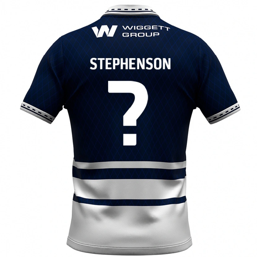DanxenレディースJoshua Stephenson#0ネイビーブルー ホワイトホームシャツ2024/25ジャージーユニフォーム