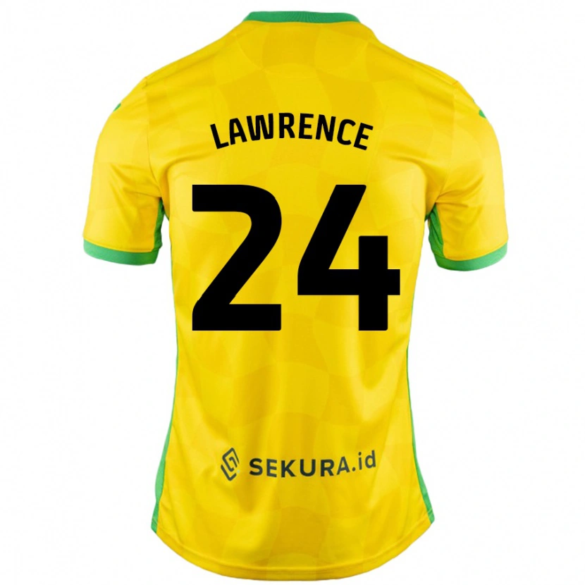 DanxenレディースRachel Lawrence#24黄緑ホームシャツ2024/25ジャージーユニフォーム