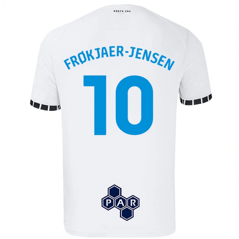 DanxenレディースMads Frøkjaer-Jensen#10白ホームシャツ2024/25ジャージーユニフォーム