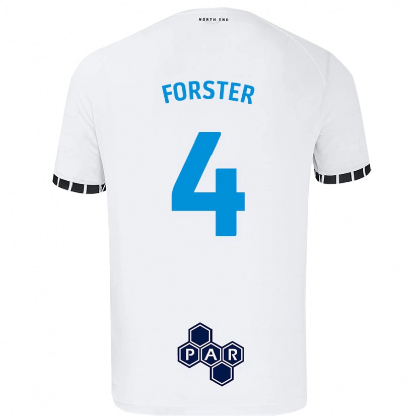 DanxenレディースHannah Forster#4白ホームシャツ2024/25ジャージーユニフォーム
