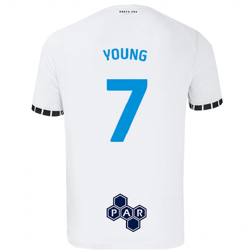 DanxenレディースDanielle Young#7白ホームシャツ2024/25ジャージーユニフォーム