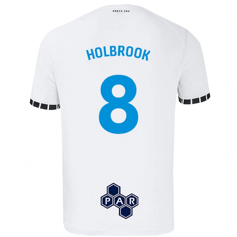 DanxenレディースJess Holbrook#8白ホームシャツ2024/25ジャージーユニフォーム