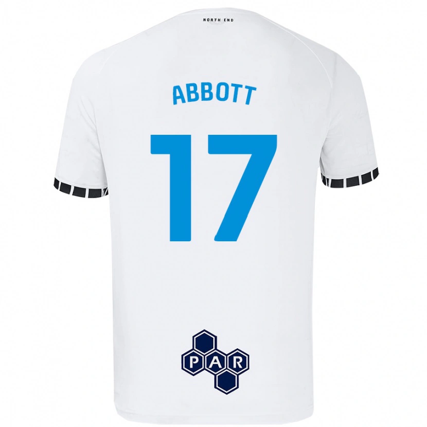 DanxenレディースBecky Abbott#17白ホームシャツ2024/25ジャージーユニフォーム