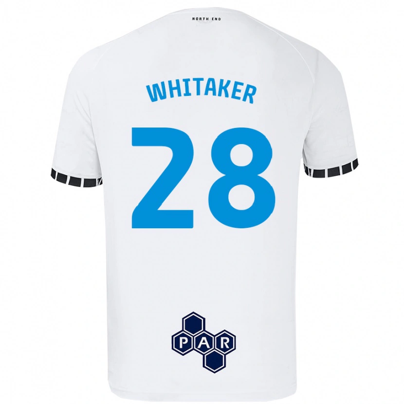 DanxenレディースEve Whitaker#28白ホームシャツ2024/25ジャージーユニフォーム
