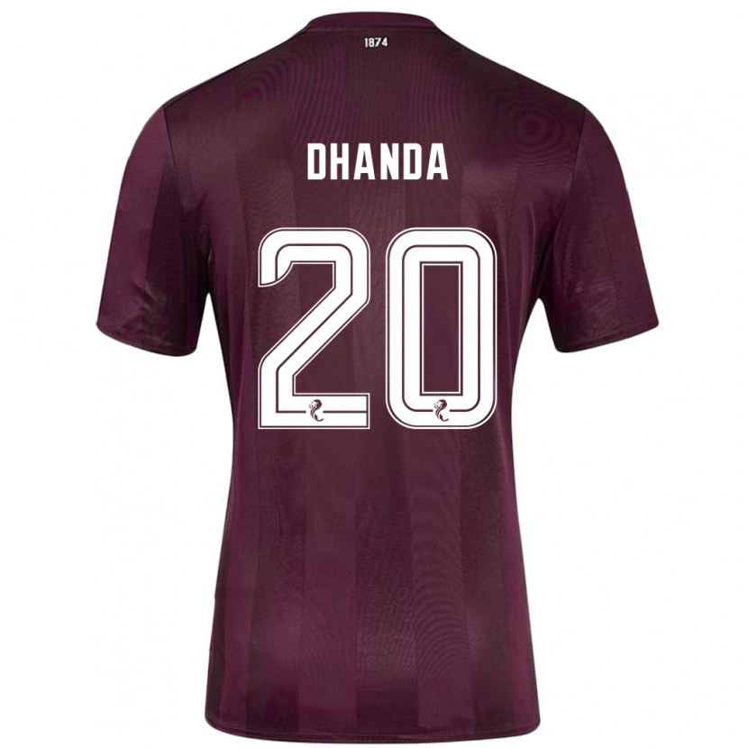DanxenレディースYan Dhanda#20ブルゴーニュホームシャツ2024/25ジャージーユニフォーム