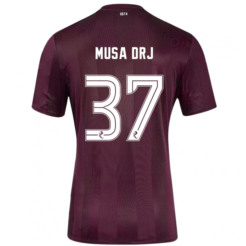 DanxenレディースMusa Drammeh#37ブルゴーニュホームシャツ2024/25ジャージーユニフォーム