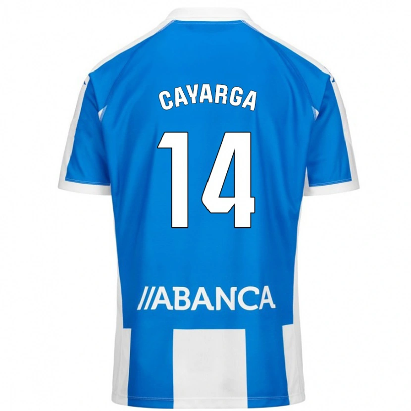 DanxenレディースBerto Cayarga#14ブルーホワイトホームシャツ2024/25ジャージーユニフォーム