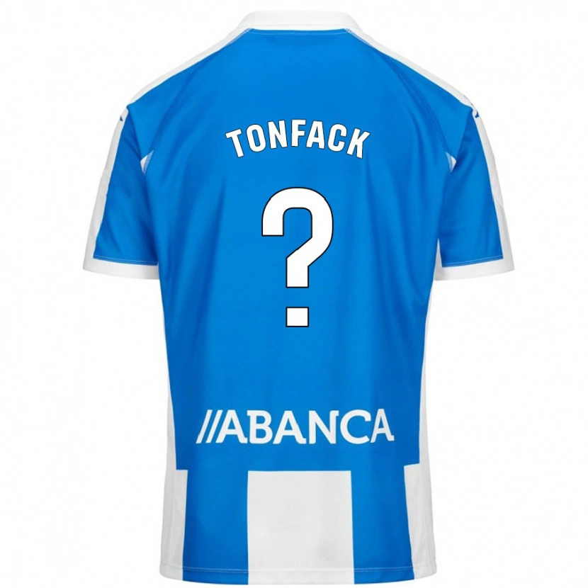 DanxenレディースBil Dornol Nsongo Tonfack#0ブルーホワイトホームシャツ2024/25ジャージーユニフォーム