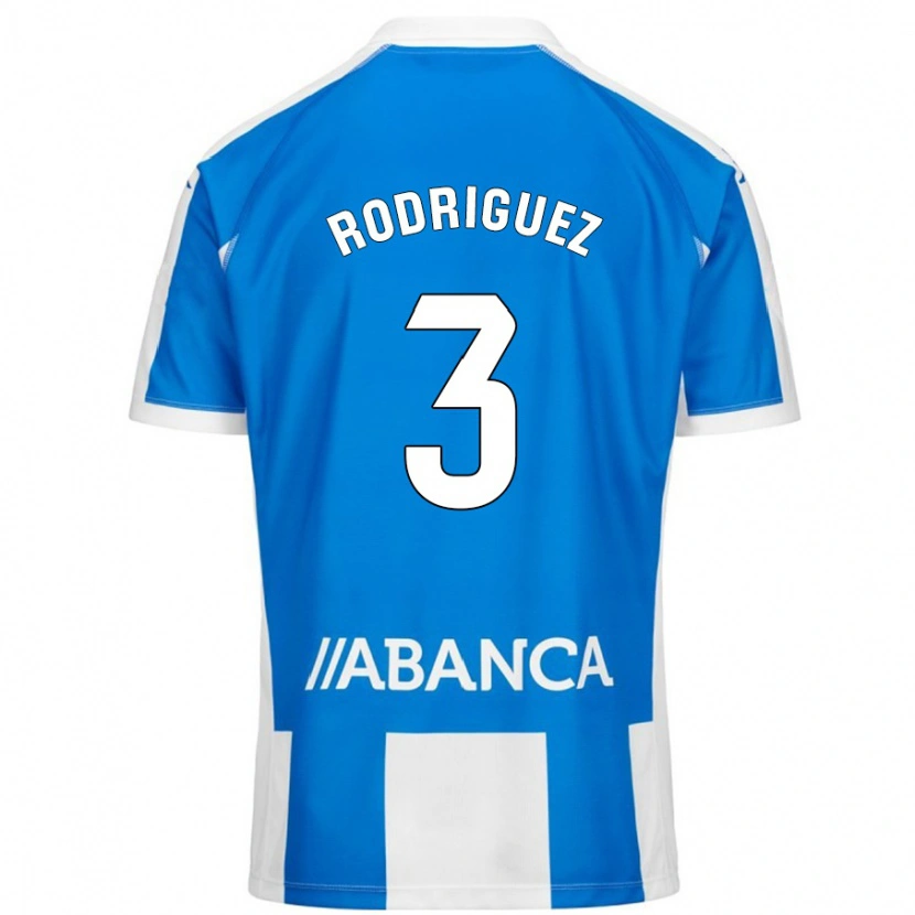 DanxenレディースClara Rodríguez#3ブルーホワイトホームシャツ2024/25ジャージーユニフォーム