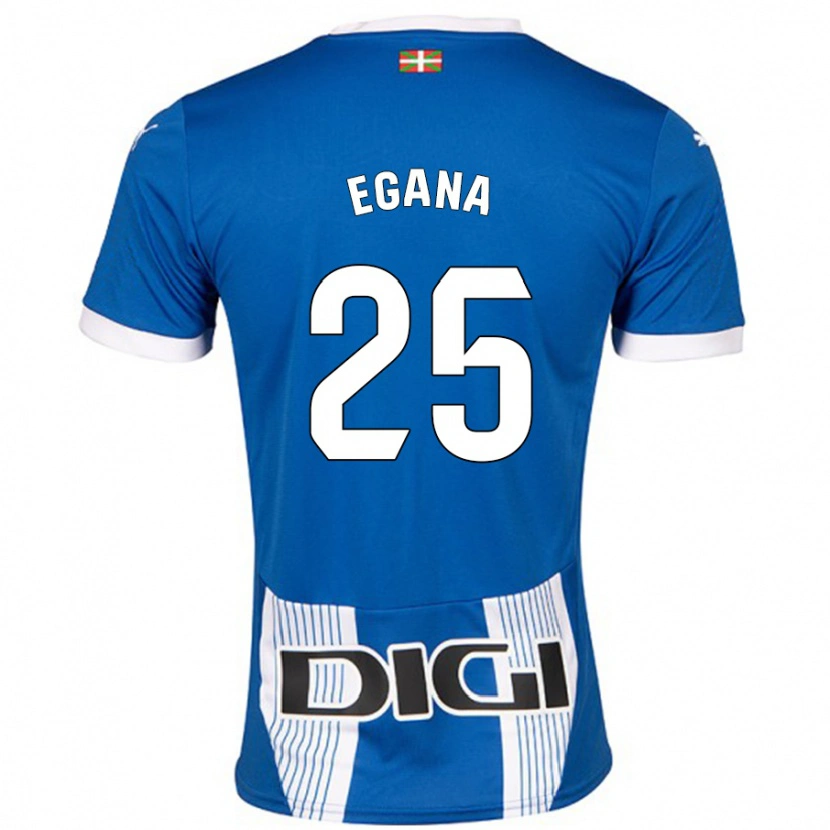 DanxenレディースEider Egaña#25青ホームシャツ2024/25ジャージーユニフォーム