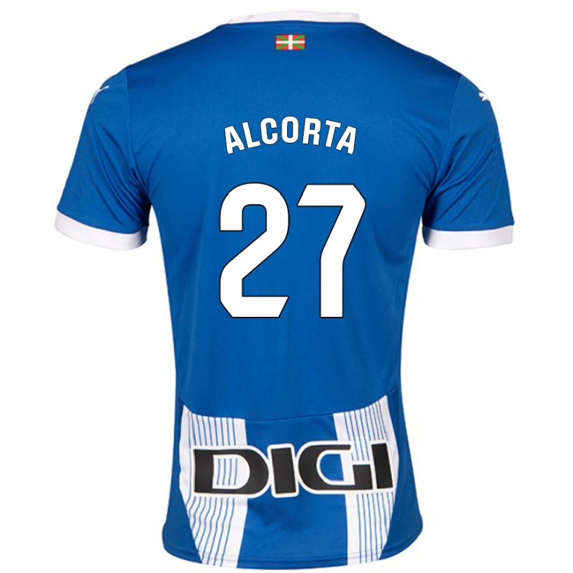DanxenレディースAlaitz Alcorta#27青ホームシャツ2024/25ジャージーユニフォーム
