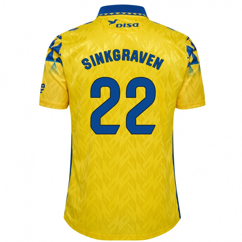 Danxenレディースデーリー・シンクフラーフェン#22黄 青ホームシャツ2024/25ジャージーユニフォーム