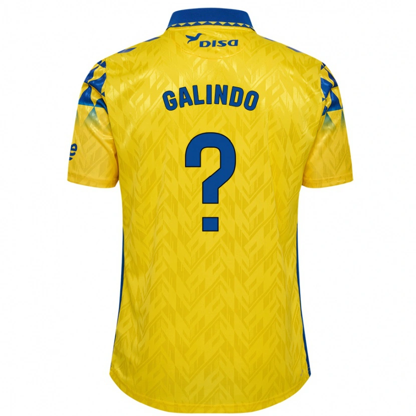 DanxenレディースCristian Galindo#0黄 青ホームシャツ2024/25ジャージーユニフォーム