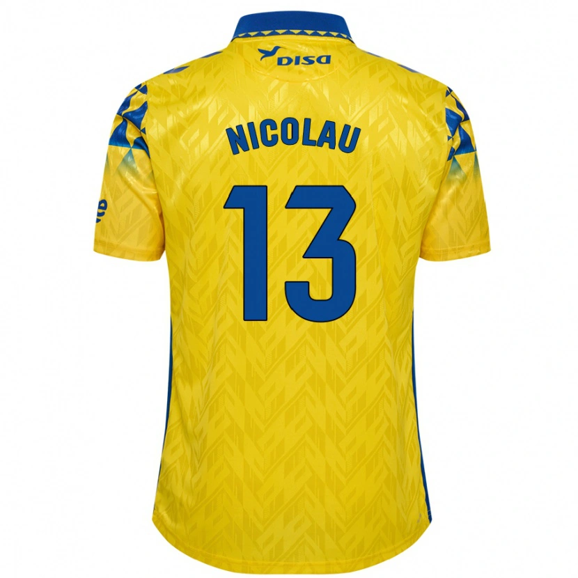 DanxenレディースNacho Nicolau#13黄 青ホームシャツ2024/25ジャージーユニフォーム