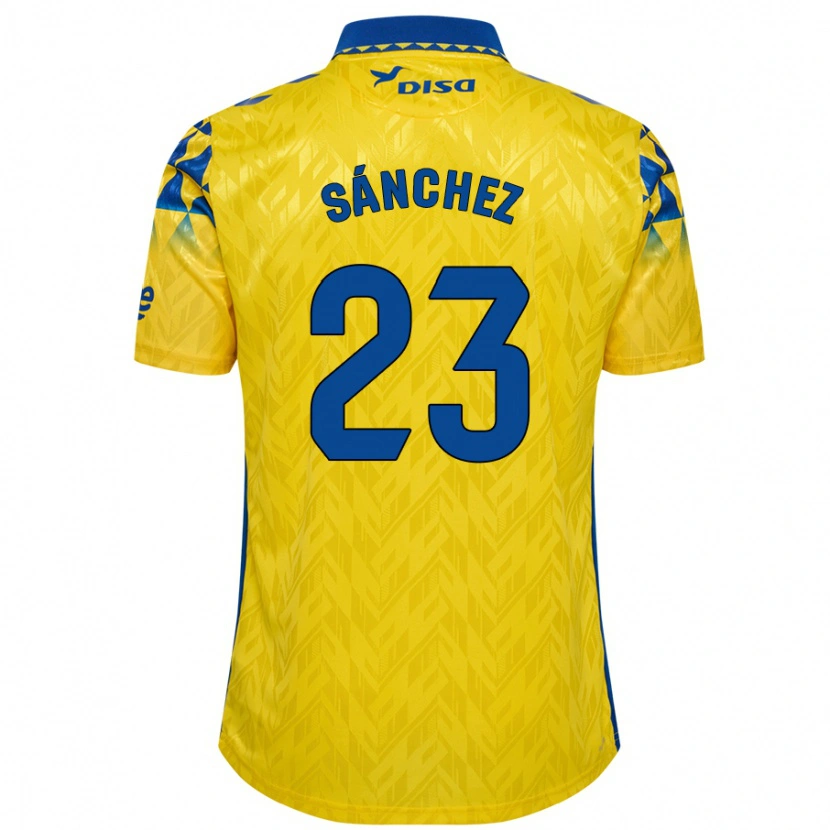 DanxenレディースOmar Sánchez#23黄 青ホームシャツ2024/25ジャージーユニフォーム