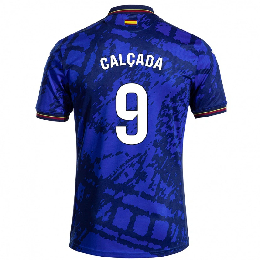 DanxenレディースGonzalo Calçada#9濃い青ホームシャツ2024/25ジャージーユニフォーム