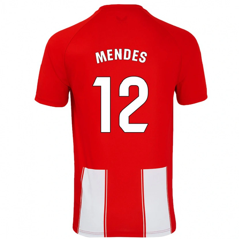 DanxenレディースAlex Mendes#12赤 白ホームシャツ2024/25ジャージーユニフォーム